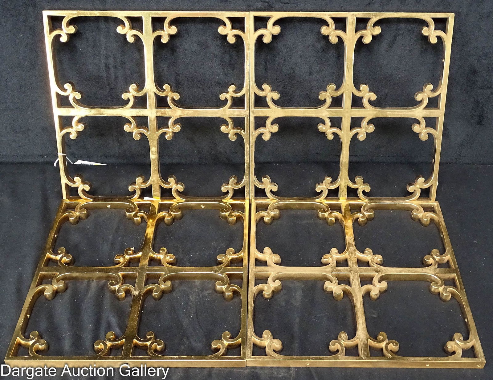 (4) HEAVY BRASS ARCHITECTURAL ELEMENTS (1 of 4)