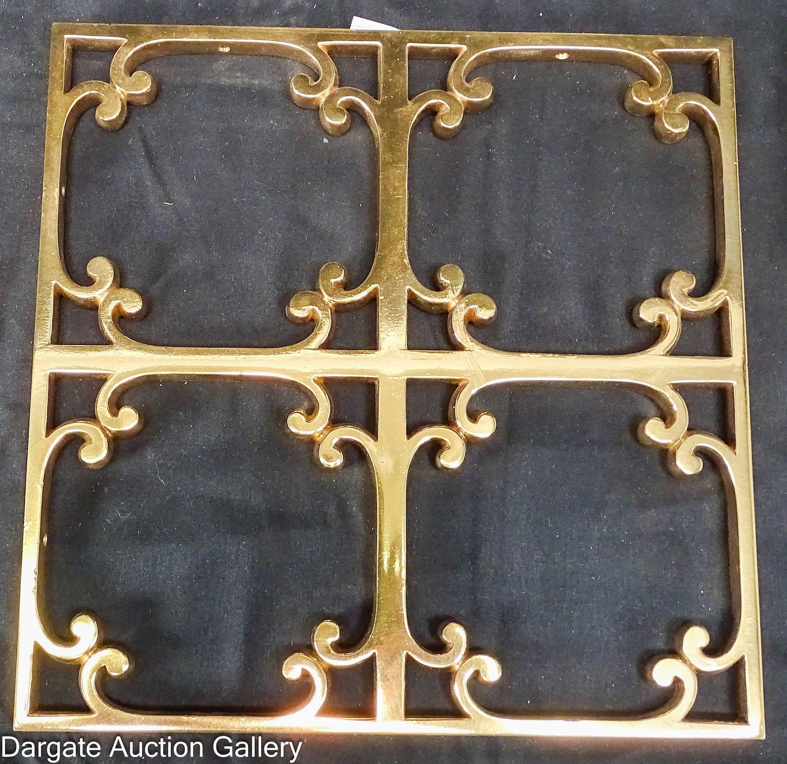 (4) HEAVY BRASS ARCHITECTURAL ELEMENTS - 2