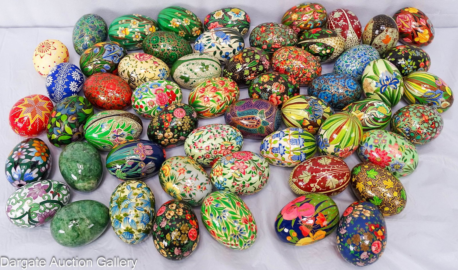 (54) EGGS INCL HAND PAINTED CLOISONNE AND PYSANKY (1 of 5)