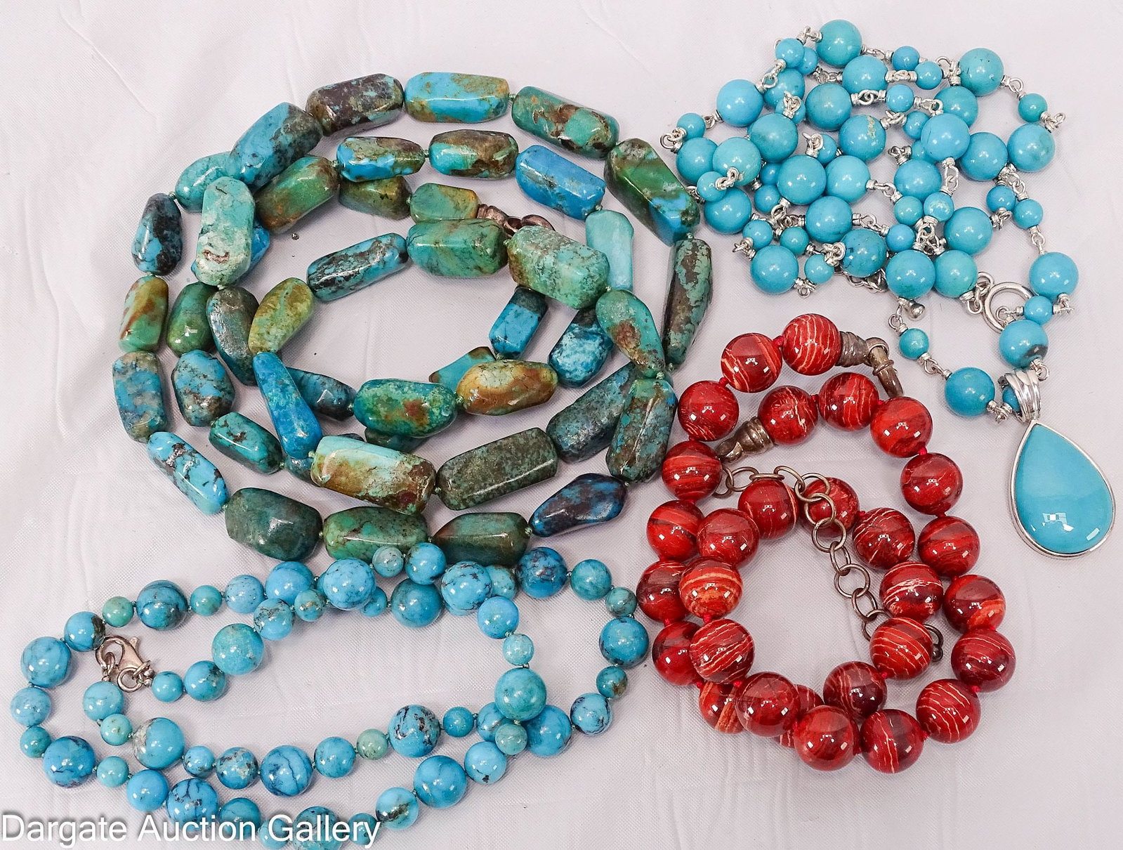 (4) ASSORTED WHITNEY KELLY HARDSTONE NECKLACES (1 of 7)