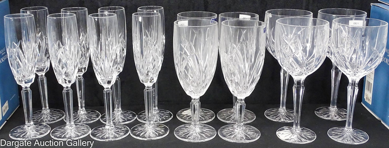 16pcs WATERFORD MARQUIS BROOKSIDE STEMWARE (1 of 7)