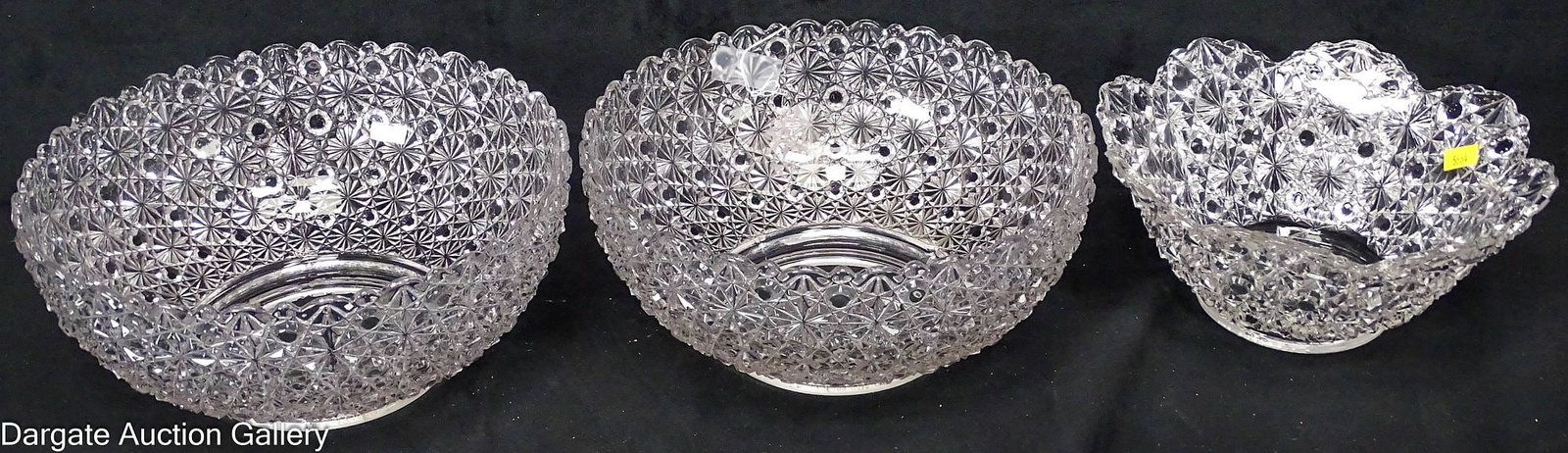 (3) ASSORTED DAISY & BUTTON GLASS SHADES (1 of 6)