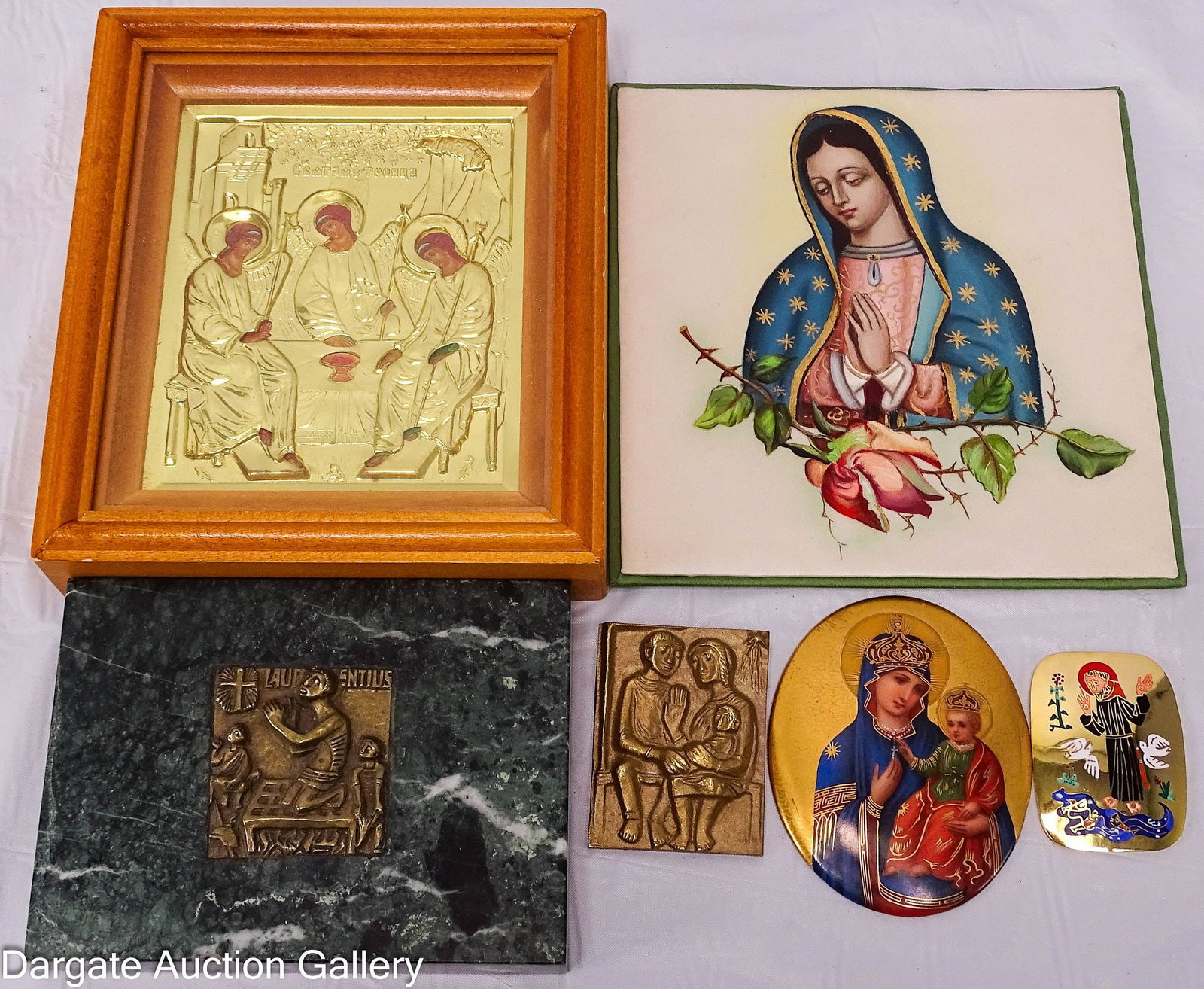 (6) RELIGIOUS PIECES OF SILVER (1 of 9)