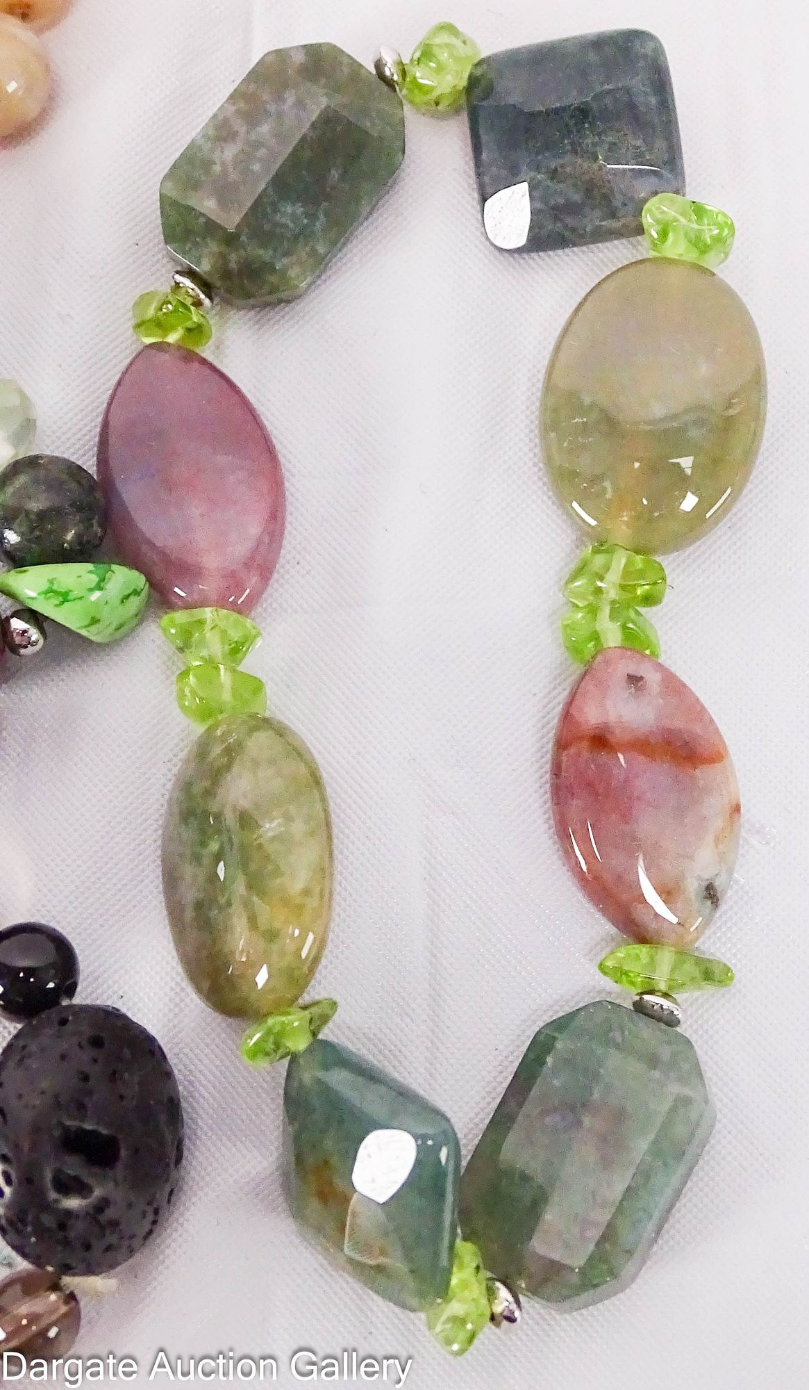 (5) HARD STONE BRACLETS - 2