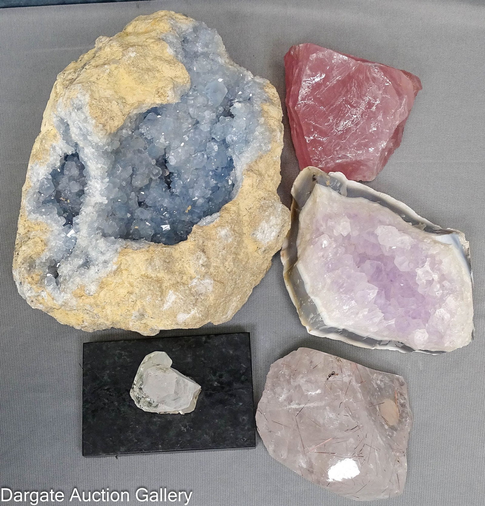 (5) NATURAL QUARTZ CRYSTAL SPECIMENS (1 of 6)