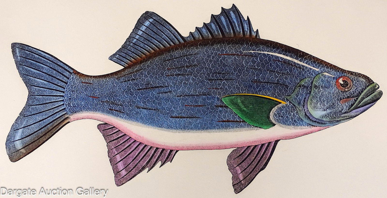 (2) ETCHINGS OF BASS FISH BY DAN MITRA (1 of 10)