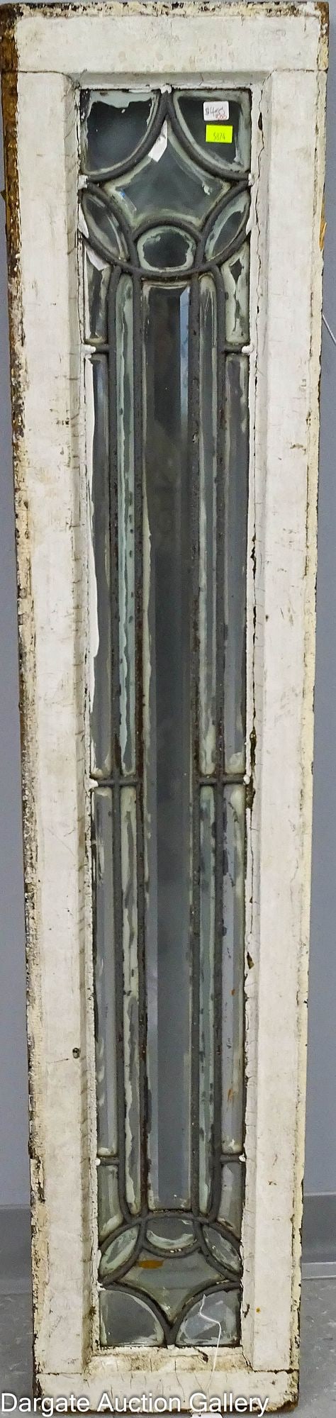 LEADED GLASS TRANSOM WINDOW (1 of 4)