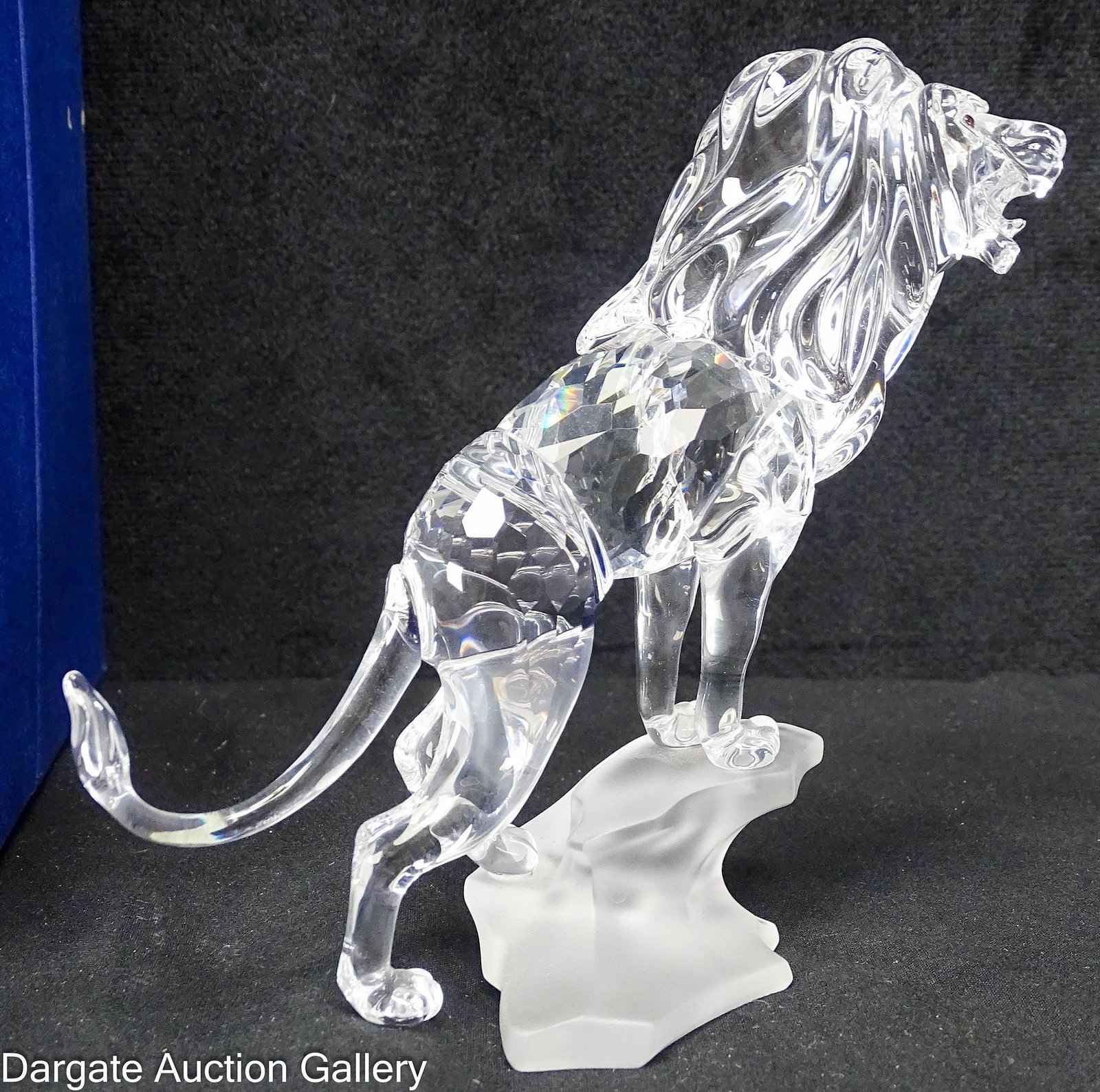SWAROVSKI CRYSTAL LION STANDING ON A ROCK 269377 (1 of 5)
