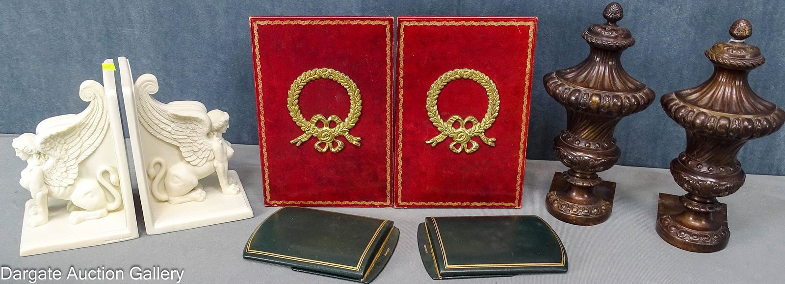 (4) SETS OF DECORATIVE BOOKENDS (1 of 9)