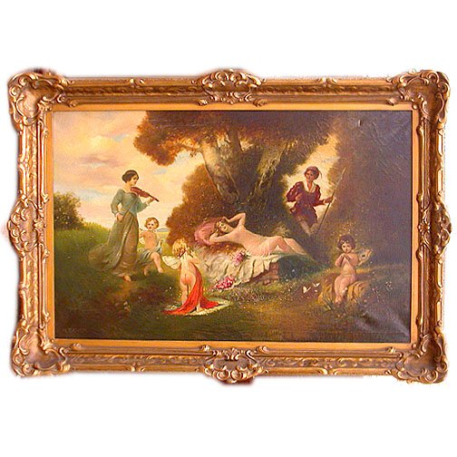 K. EXNER FAIRY PAINTING. N/R. 19th /ear