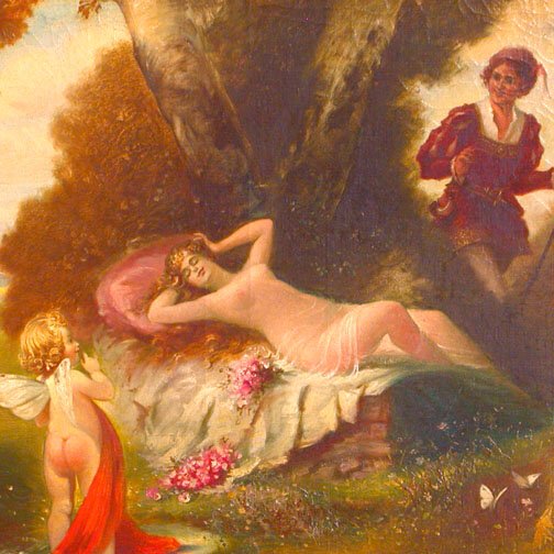 K. EXNER FAIRY PAINTING. N/R. 19th /ear - 3