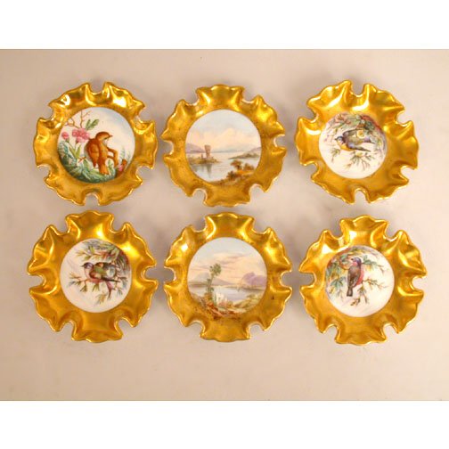 SIX COALPORT DISHES