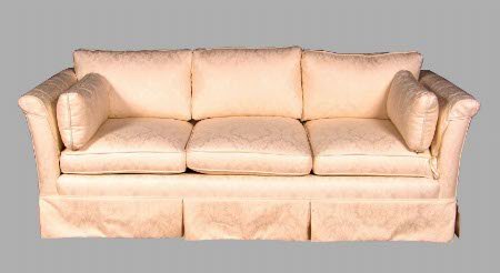 IMPECCABLE OFF WHITE SOFA. Has loose back and se