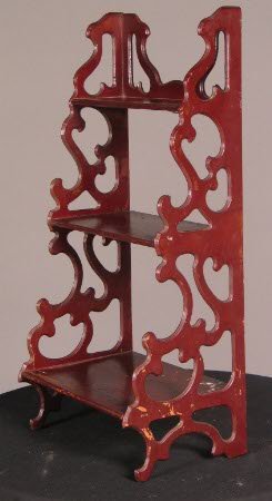 3-TIERED WOOD HANGING SHELF. Can be hung or can