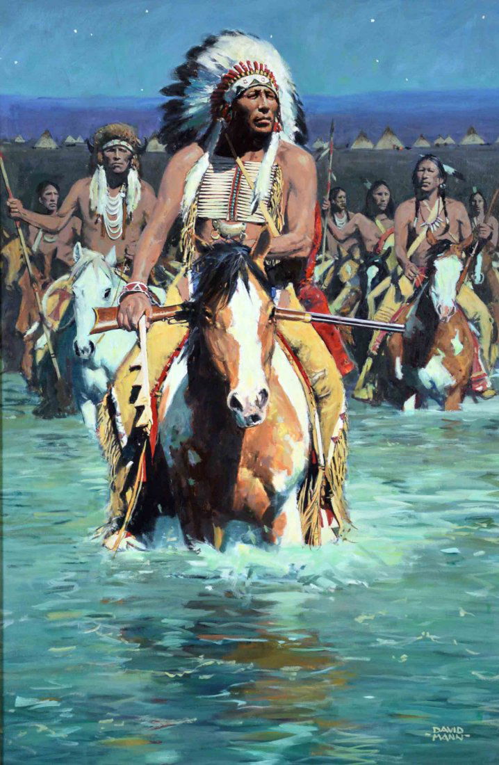 DAVID MANN (AMERICAN/UT, b.1948) - ''Cheyenne (1 of 6)