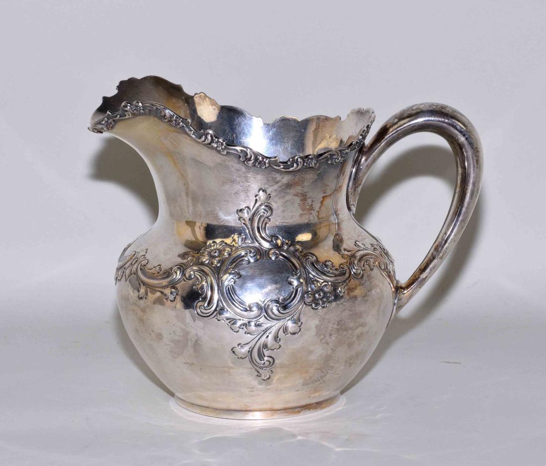 1894 STERLING SILVER 3 PINT WATER PITCHER # 214 - (1 of 9)