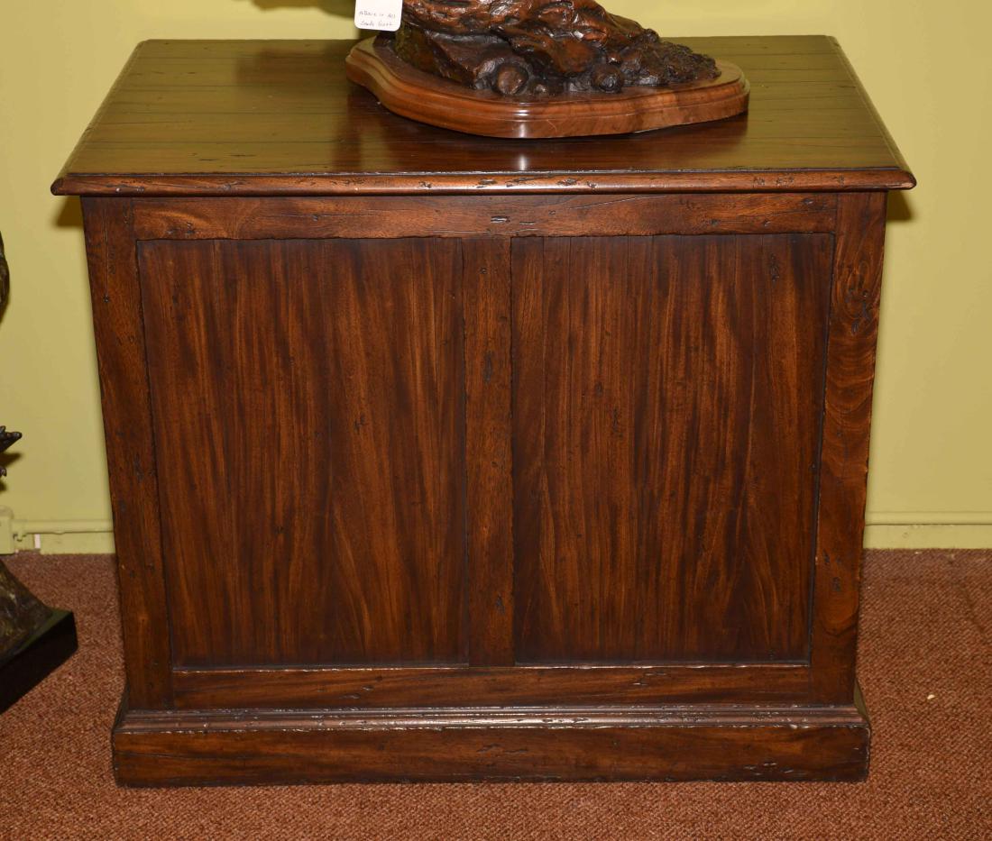 ALFONSO MARINO CUSTOM WOOD PEDESTAL - Measures: 30''H x: ALFONSO MARINO CUSTOM WOOD PEDESTAL - Measures: 30''H x 36''W x 24''D; From the Estate Collection of Robert B Fay Jr.