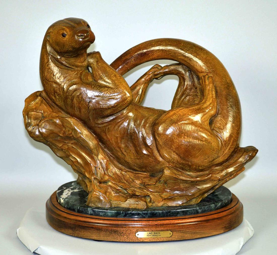 KENT ULLBERG (AMERICAN/TX/CO, b. 1945) BRONZE ''LAID (1 of 4)