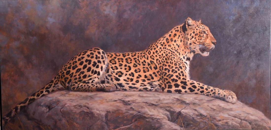 JULIA ROGERS (AMERICAN/MC/DC, b. 1962) - ''Leopard''; (1 of 4)