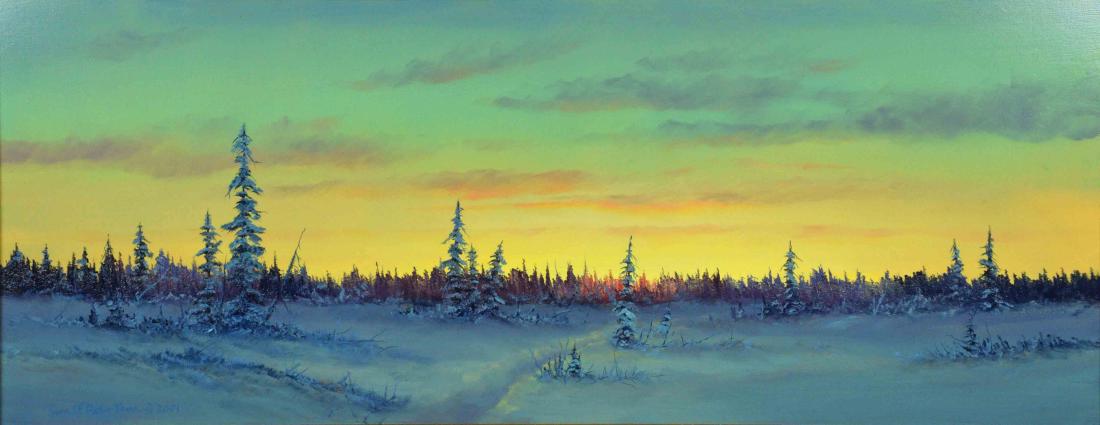 ERNEST ROBERTSON (AMERICAN, b. 1939) - ''Winter Horizon (1 of 5)