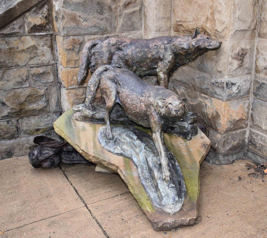 WALTER MATIA (AMERICAN/MD, b. 1953) BRONZE ''GRAY (1 of 11)