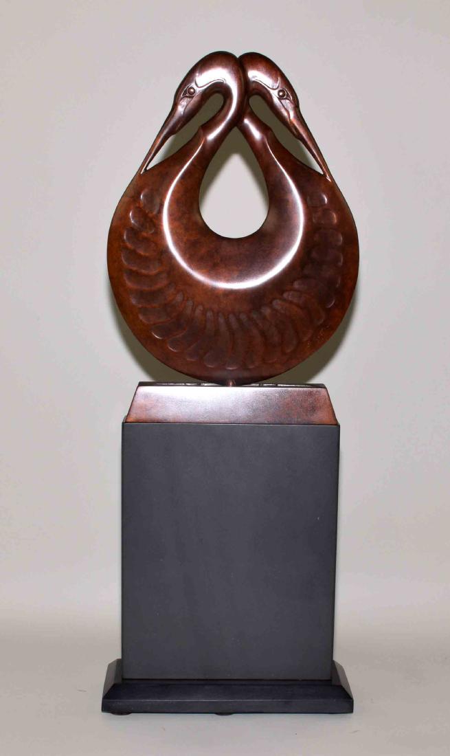 STEVE KESTREL (AMERICAN/CO/NM, b. 1947) BRONZE ''CIRCLE (1 of 5)