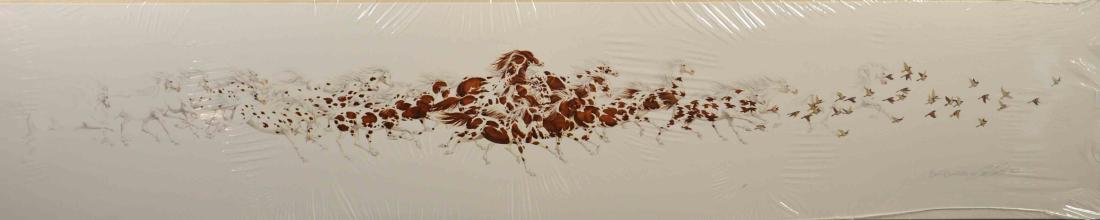 BEV DOOLITTLE (AMERICAN/CO, b. 1947) ''WHEN THE WIND (1 of 4)