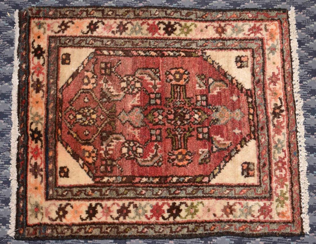 HAMADAN PERSIAN THROW RUG - Measures: 1'10'' x 2'2'' (1 of 2)
