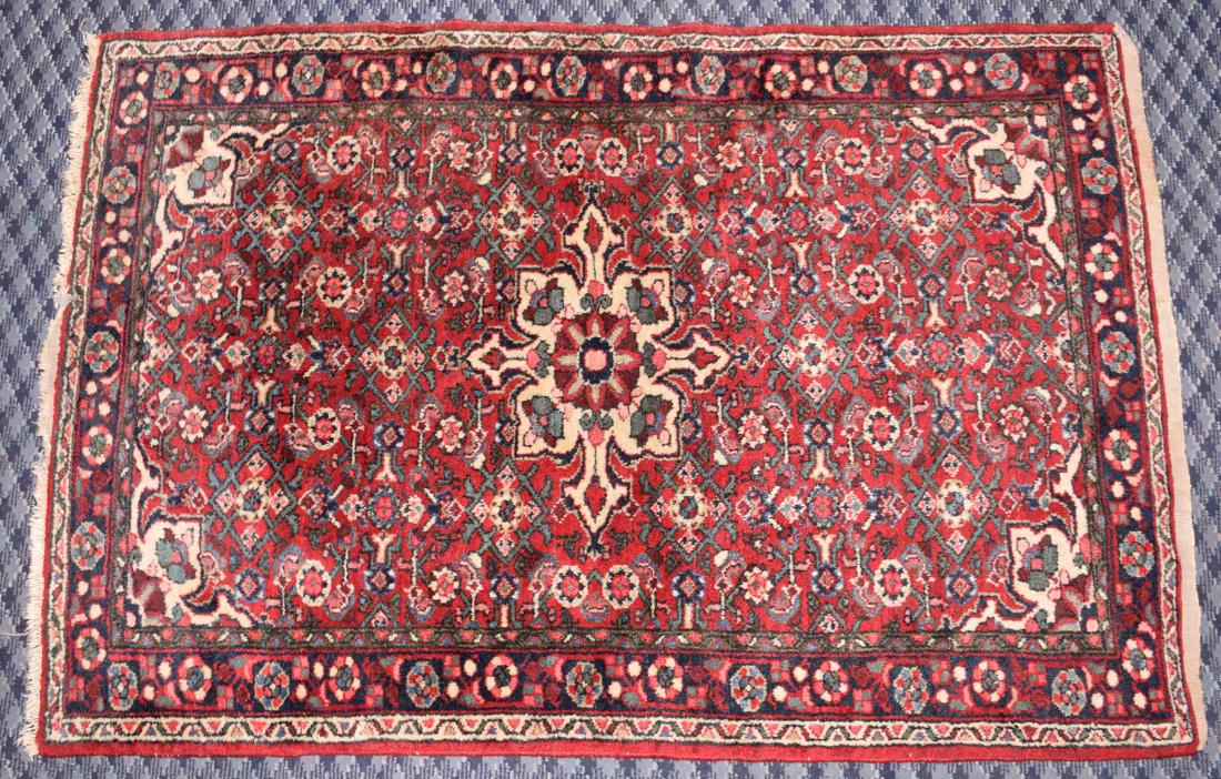 ANTIQUE PERSIAN SAMARA RUG - Measures: 4'9'' x 3'4'' - (1 of 4)