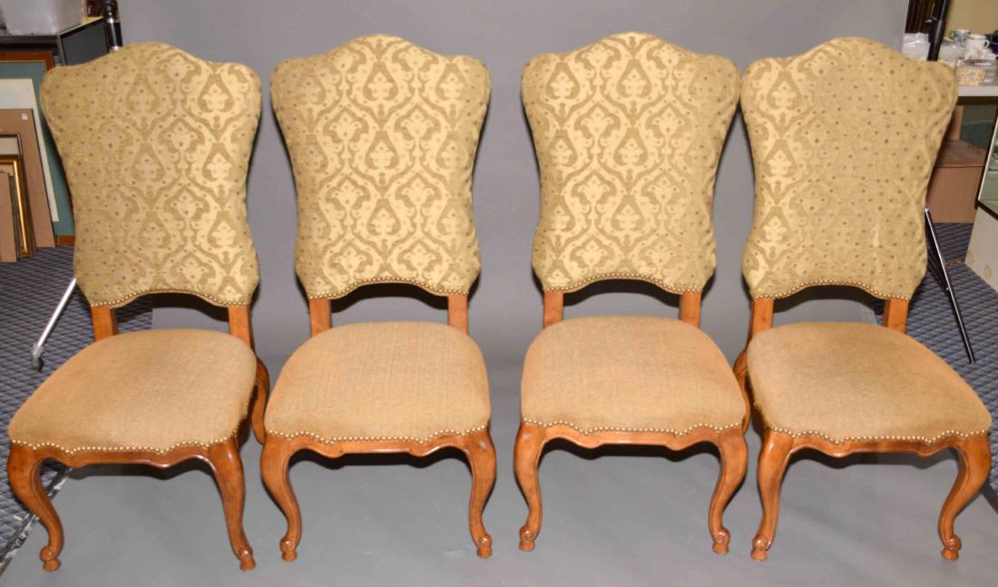 (4) HIGH BACK UPHOLSTERED SIDE CHAIRS BY CENTURY (1 of 4)