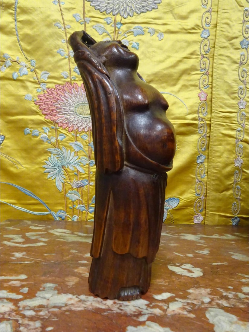 FINE & ANTIQUE SIGNED BAMBOO LAUGHING BUDAI (1 of 10)
