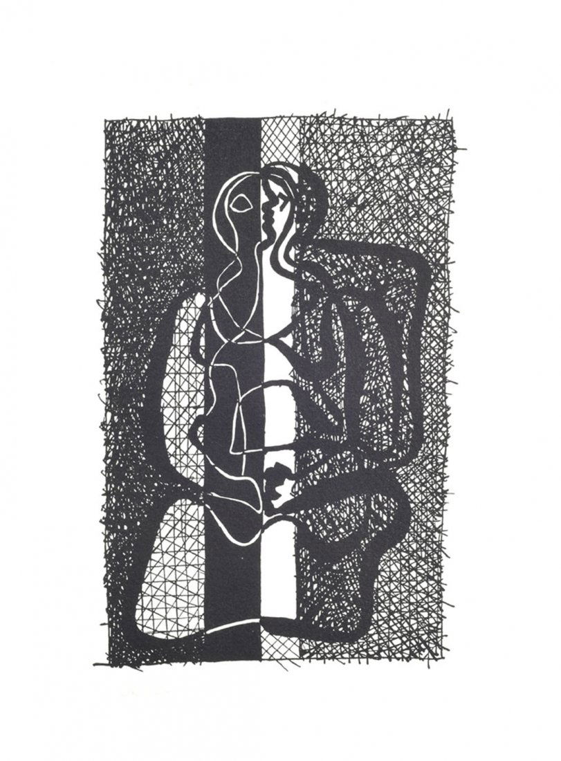 Estampes modernes: D'aprs Pablo PICASSO Suite de quatorze illustrations sur vingt-et-une tires de "Hlne chez Archimde", toutes jutifies 65/140 ; illustrations non signes. 44 x 32 cm (chaque)