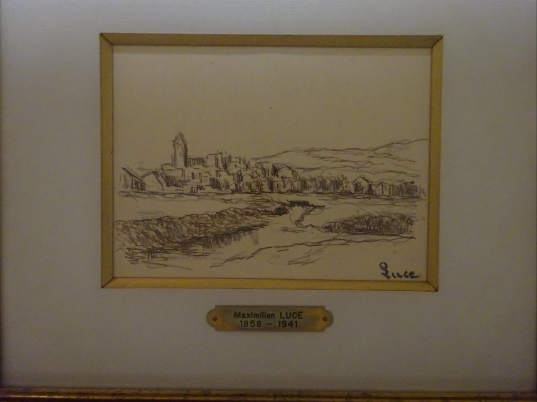 Maximilien LUCE (1858-1941): Maximilien LUCE (1858-1941) PaysageMine de plomb et encre sur papierSignée du cachet en bas à droite11 x 15 cm