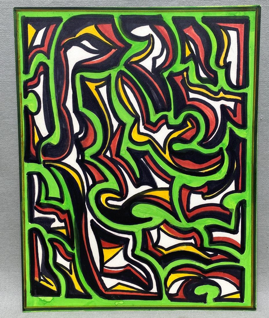 Joseph Dunninger abstract watercolor painting (1 of 4)