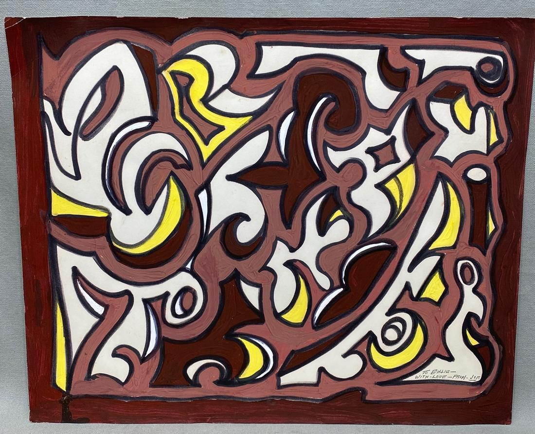 Joseph Dunninger abstract watercolor painting (1 of 4)