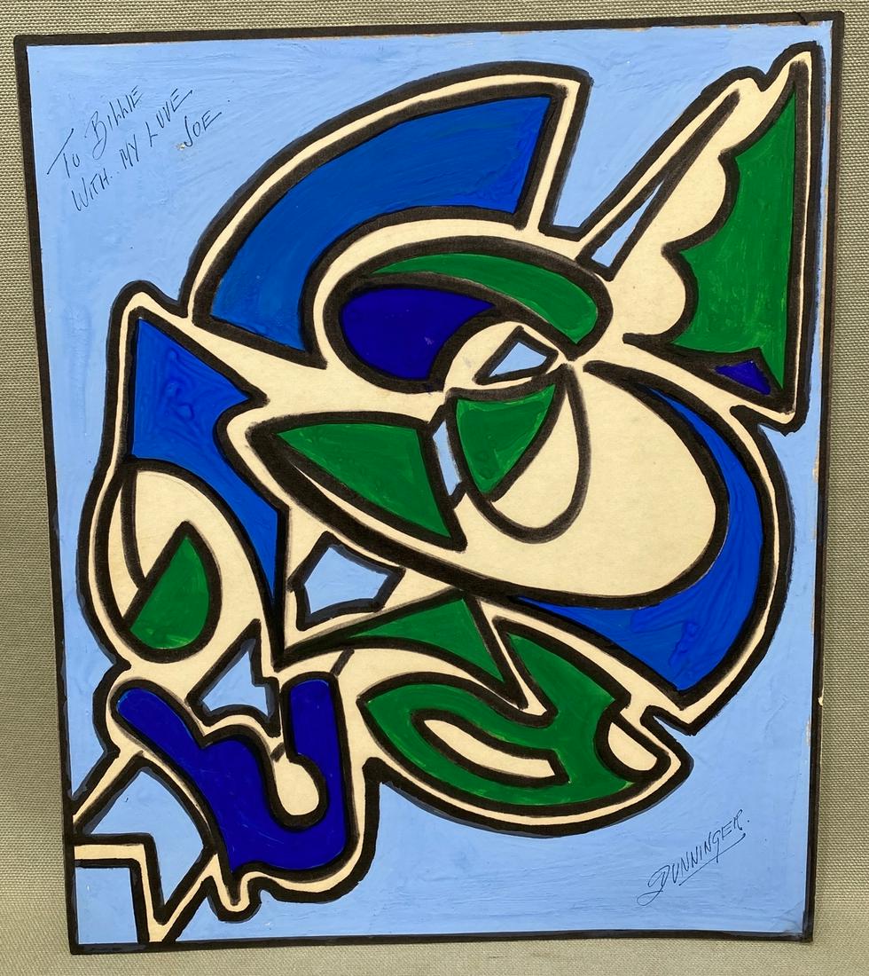 Joseph Dunninger abstract watercolor painting (1 of 4)