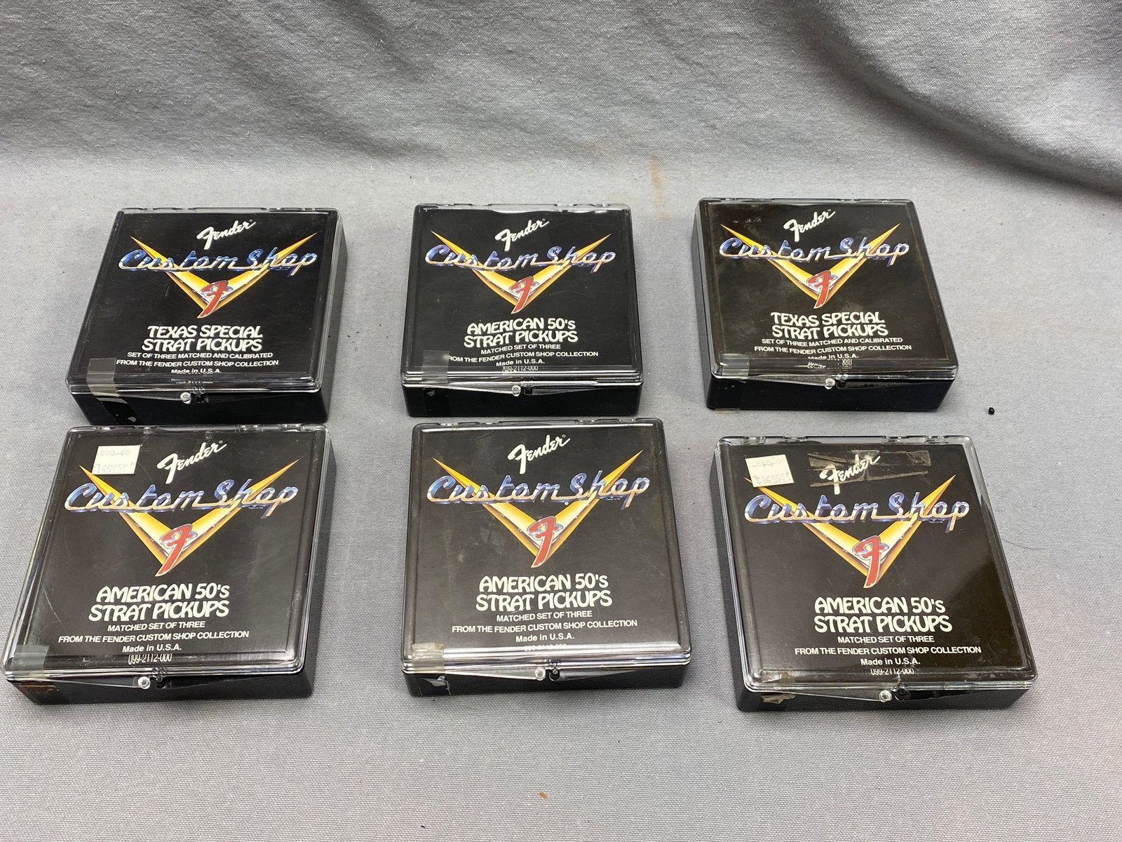 Lot 6 sets Fender American 50s Strat pickups (1 of 8)