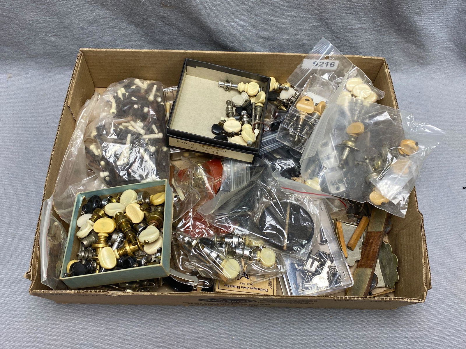 Lot antique style tuners, bridge pins etc. (1 of 6)