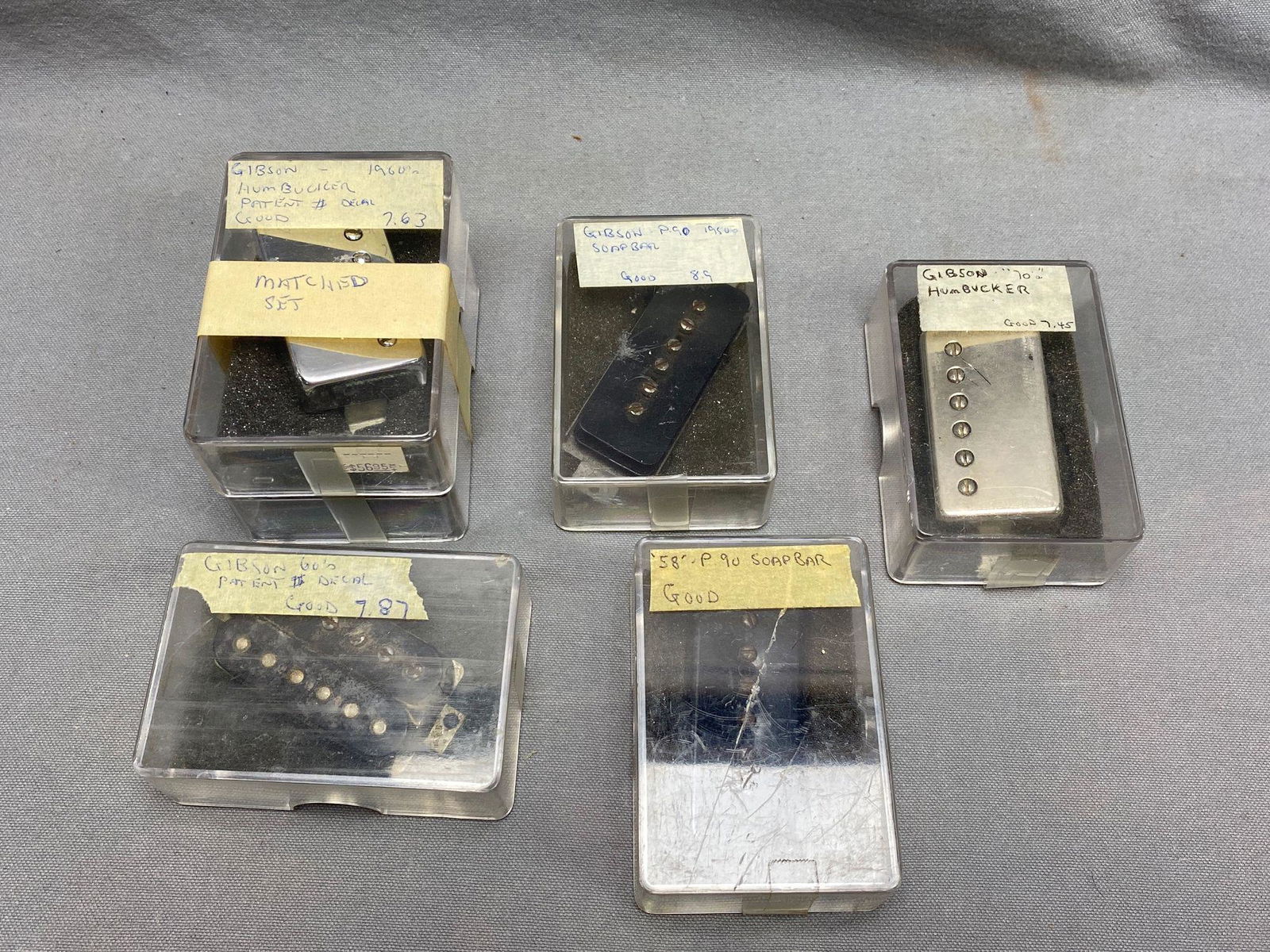 Lot 5 vintage Gibson pickups/sets (1 of 6)