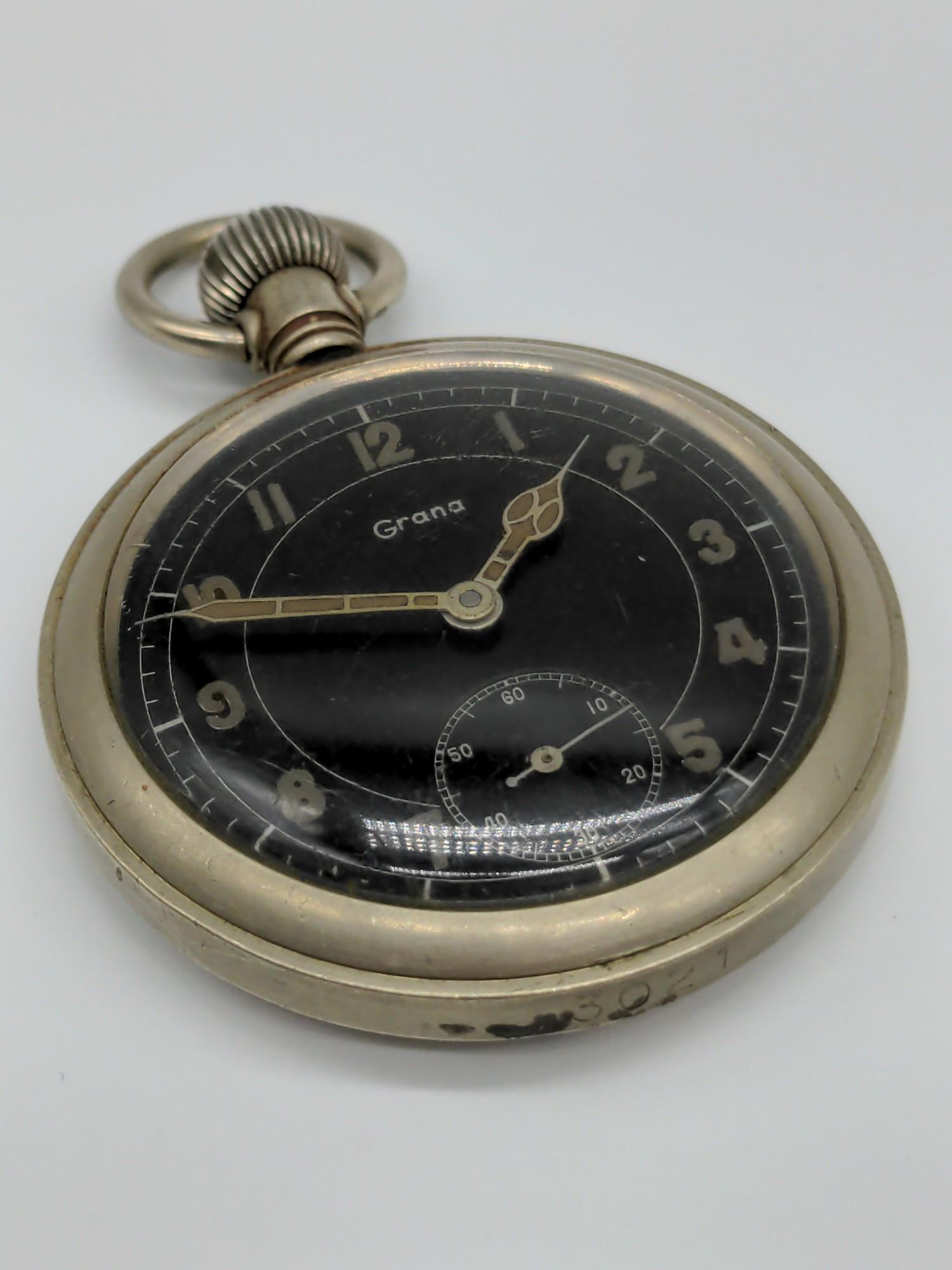 WWII Grana German Military Pocket Watch (1 of 5)