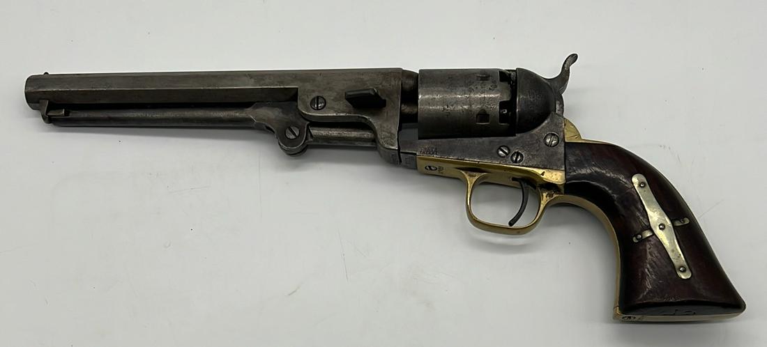 ID'd Civil War Colt Revolver Capt. B.R. Keefler 78th NY: Civil War era six shot colt revolver. Serial number 117435. Matching on all pieces. Backstrap is engraved Captain B. R. Keefler. Company A, 1st regiment EB, possibly for eagle brigade Militia. The sol