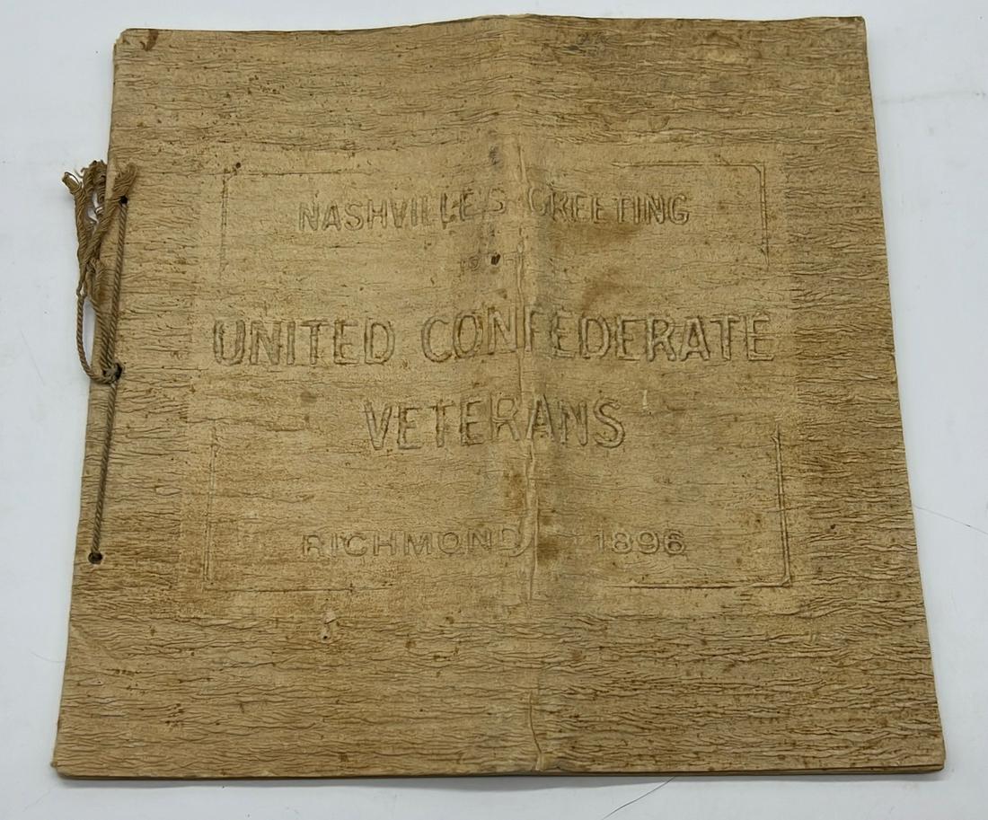 1896 UCV Booklet Confederate Veterans (1 of 8)