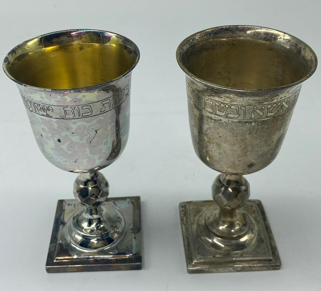 pr. of 800 Silver Goblets 9.8 ozt.: 195