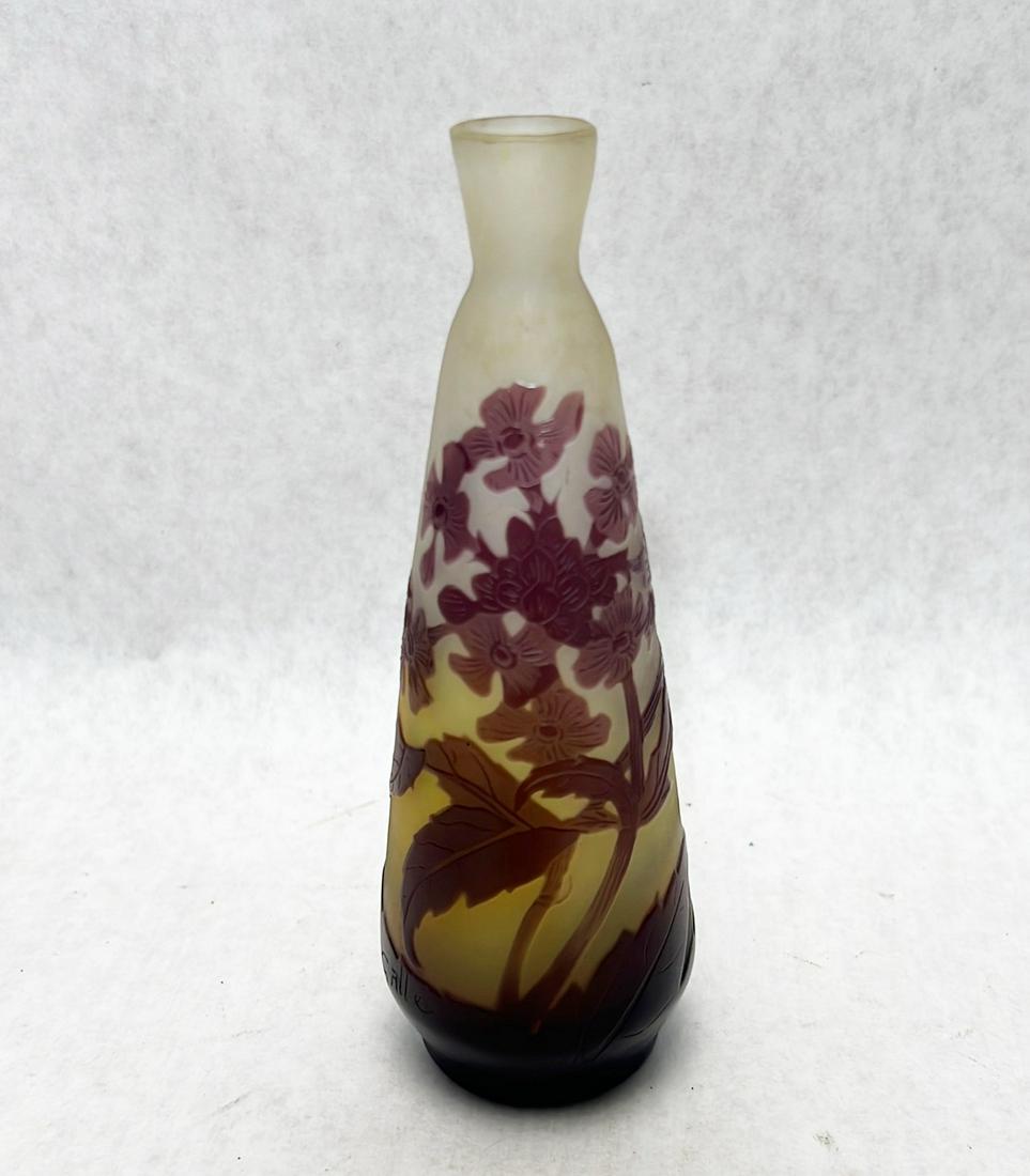 Galle cameo glass cabinet vase (1 of 6)