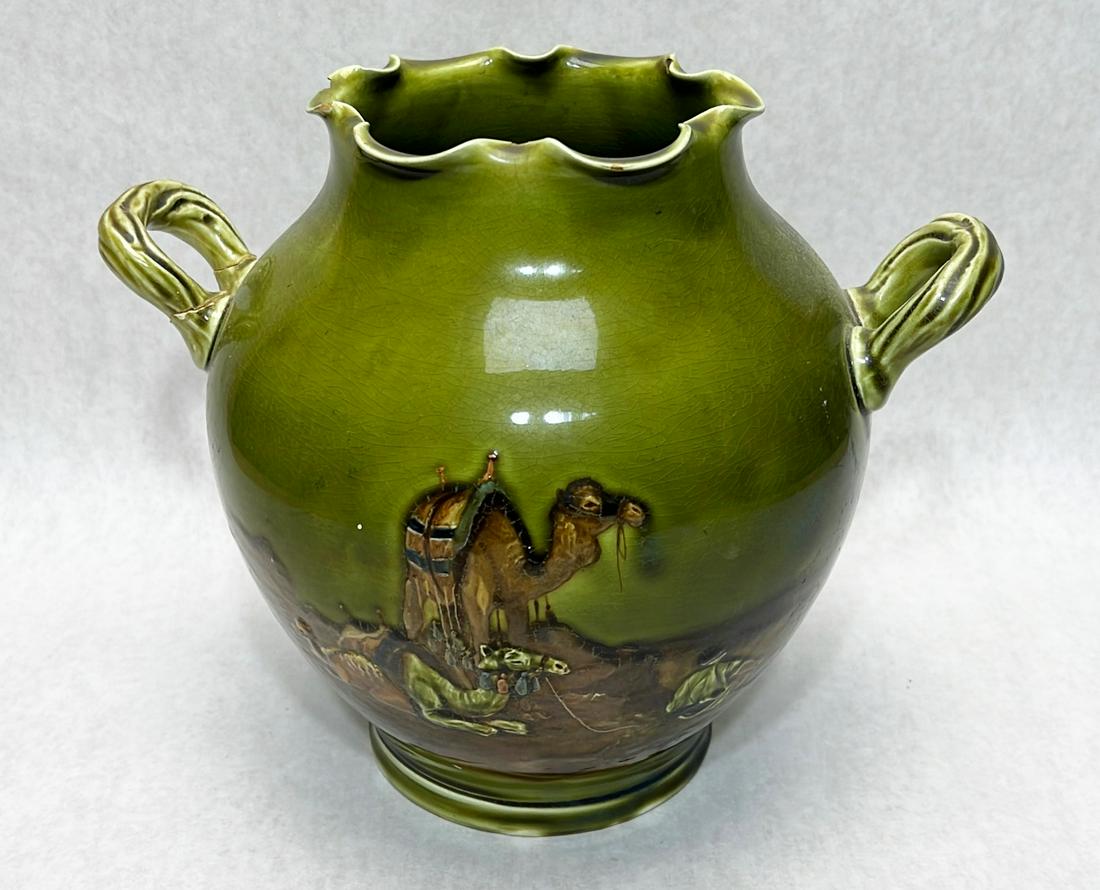 Edwin Bennett Albion Ware Baltimore art pottery vase (1 of 8)