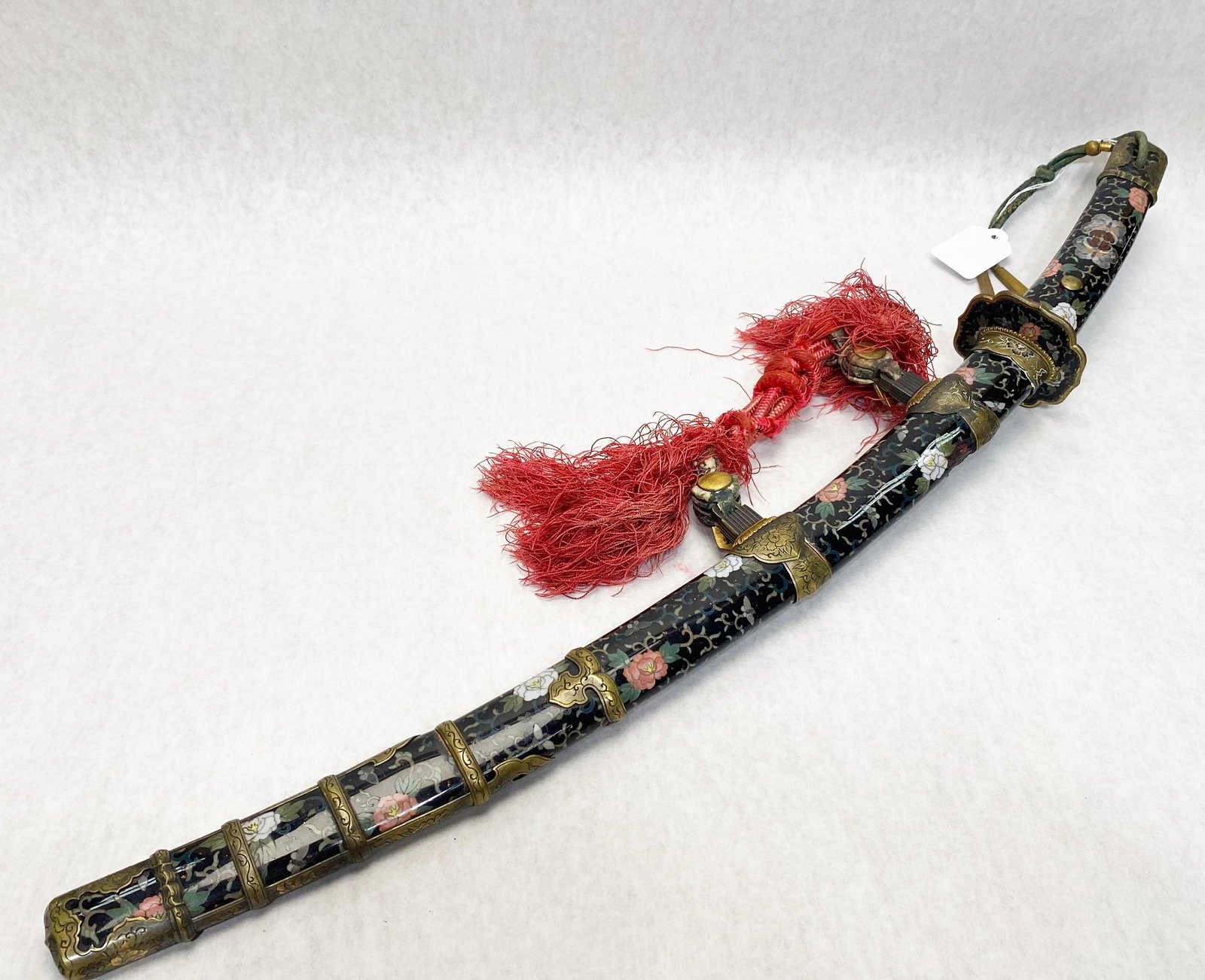 Japanese Meiji Period Bronze Mounted Cloisonne Sword (1 of 14)