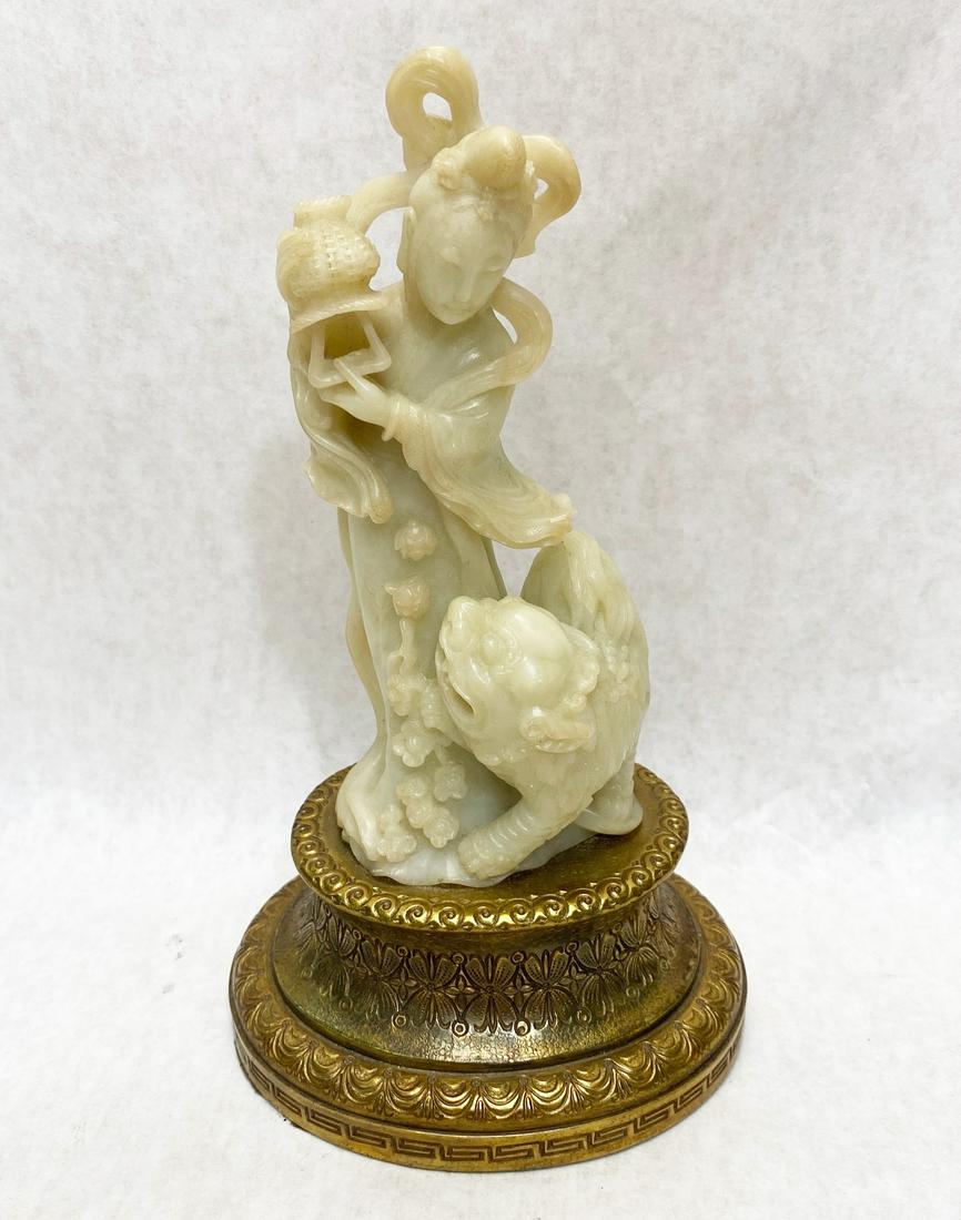 Chinese Carved White Jade Figure (1 of 6)