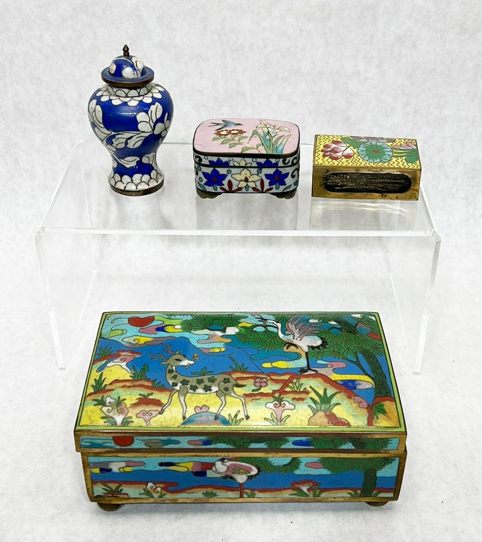 4 Piece Lot Chinese Cloisonne (1 of 8)