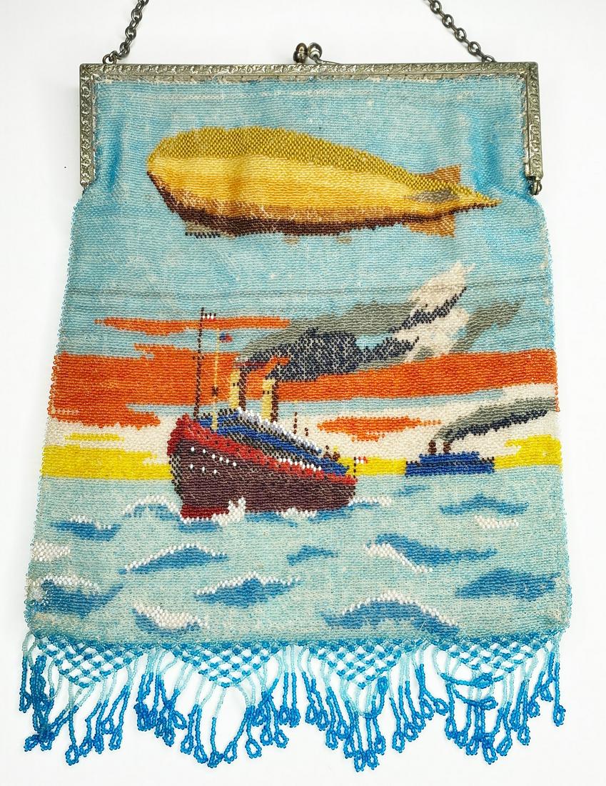 Micro Beaded Handbag with Cruise Ships And Zeppelin (1 of 17)