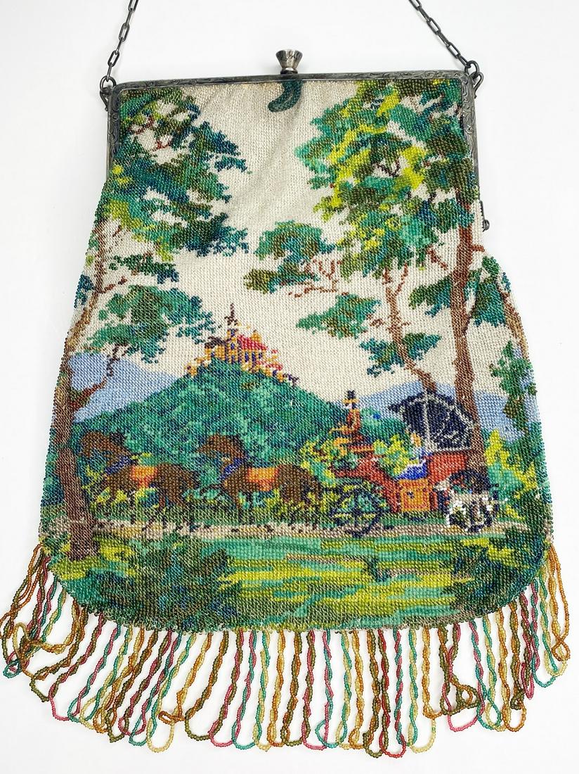 Micro Beaded Handbag with Coaching Scene (1 of 14)